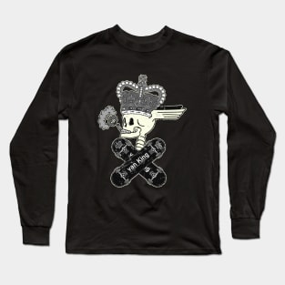 van King - King Royal Skull BW - The Streets Are My Kingdom Long Sleeve T-Shirt